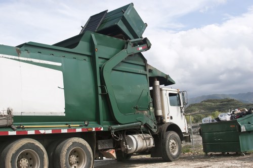 Residents disposing of old furniture through municipal bulk pickup in Edmonton