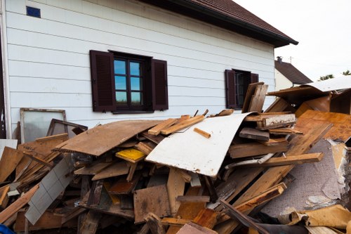 Recycling construction materials at an Edmonton site
